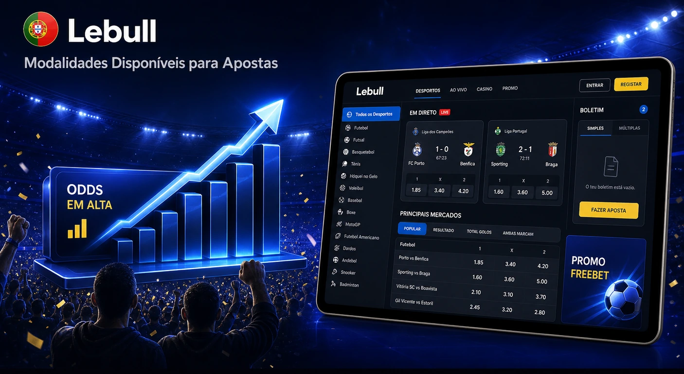 Lebull modalidades disponíveis para apostas desportivas